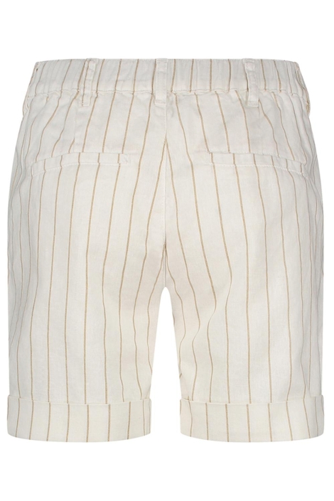 Red Button cleo short cotton linen stripe